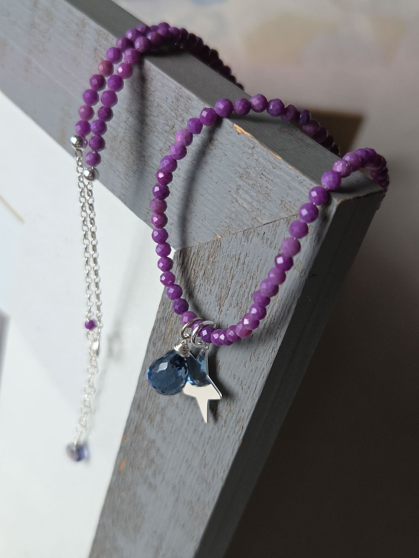 Collana lapidolite con Stella
