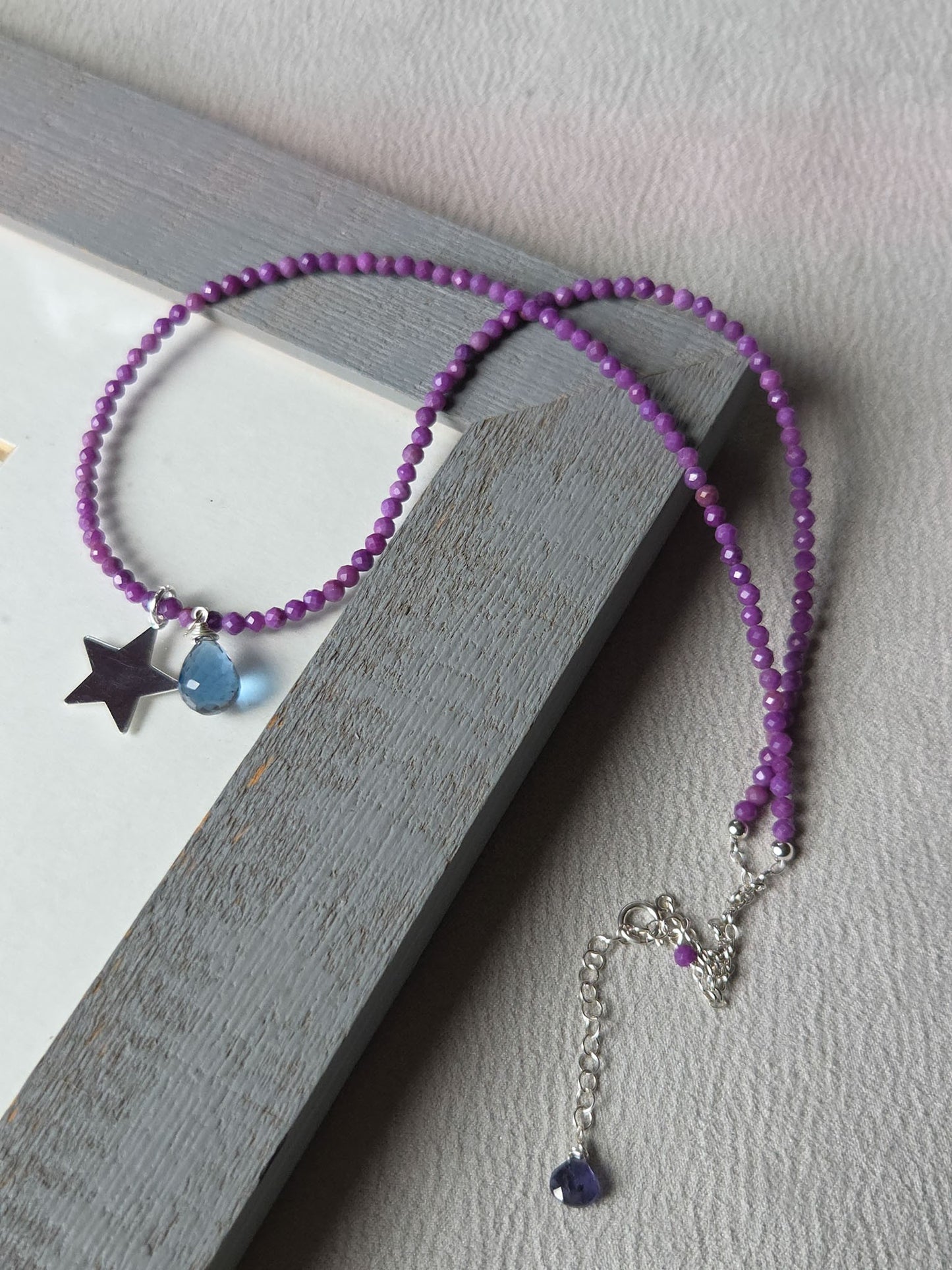 Collana lapidolite con Stella