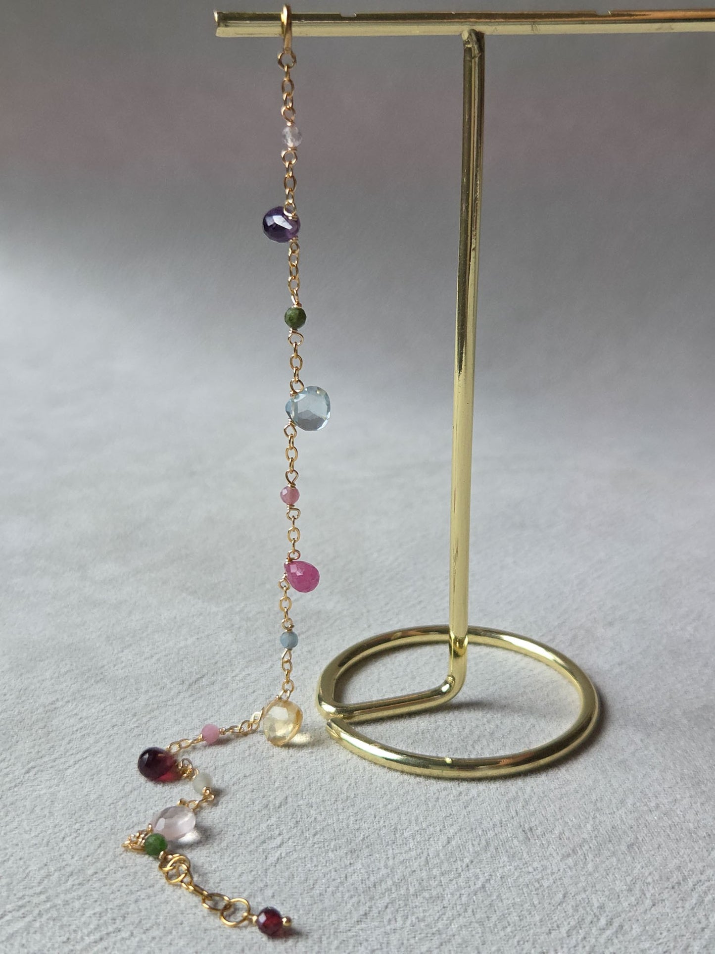 Bracciale rosario con pietre dure colorate
