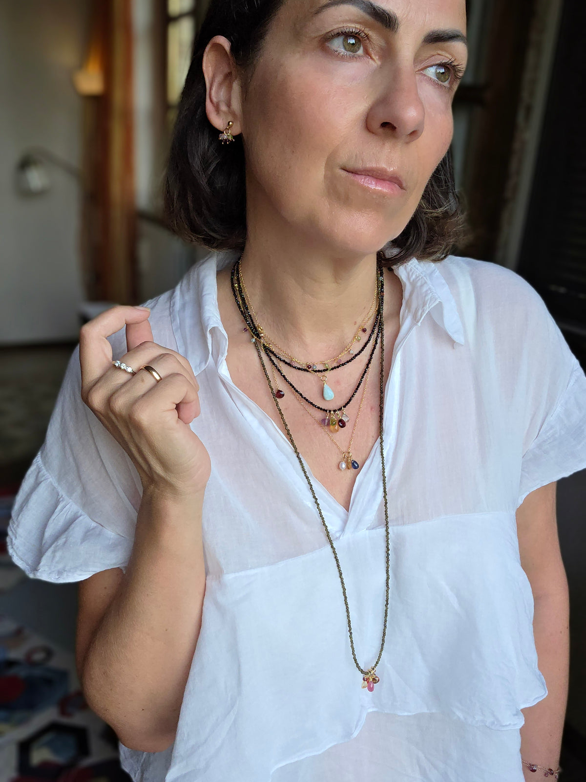 Collana Dove Voglio con ossidiana