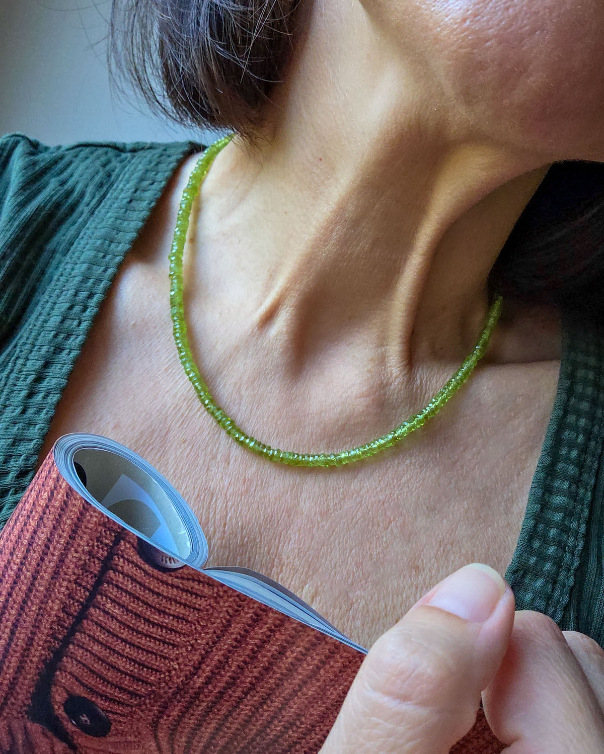 Girocollo peridoto naturale