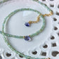 Girocollo apatite e goccia di iolite