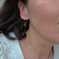 Orecchini perla rosa e peridoto
