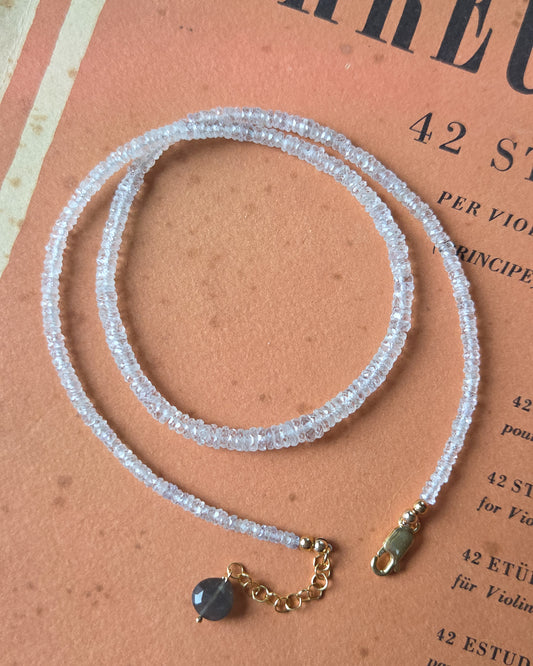 Collana con topazio naturale