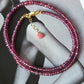 Collana con Granato rodolite