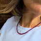 Collana con Granato rodolite