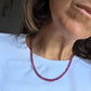 Collana con Granato rodolite