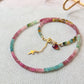 Collana con tormalina multicolore