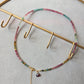 Collana con tormalina multicolore