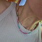 Collana con tormalina multicolore