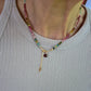 Collana con tormalina multicolore