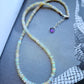 Iridescent White Opal Choker