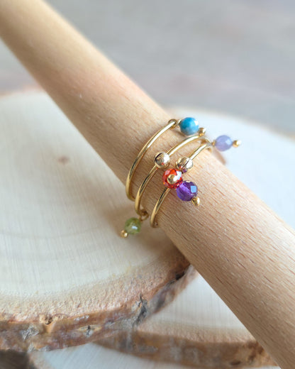 Anello Pietre tra le dita