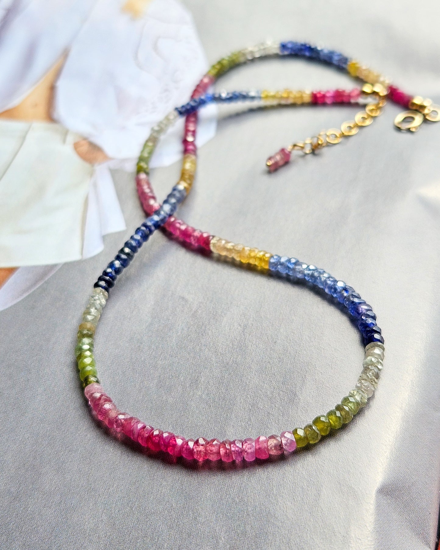 Rainbow Sapphire Choker